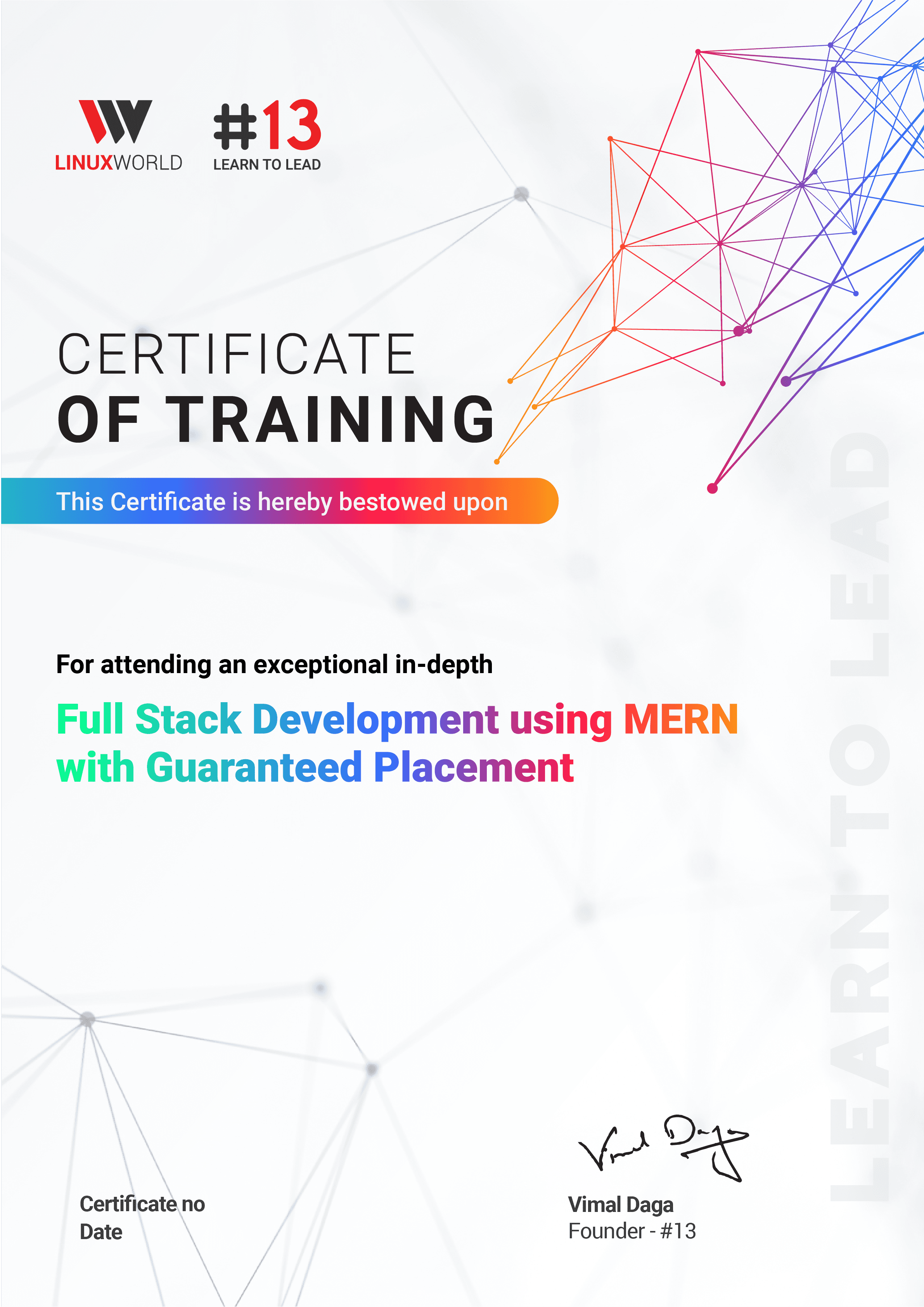 LinuxWorld Certificate